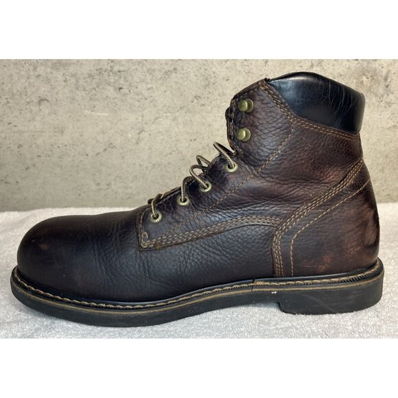 RED WING Irish Setter Work Boots Sz 12 E2 Farmington Brown Leather 83603 Lace Up - Picture 4 of 10